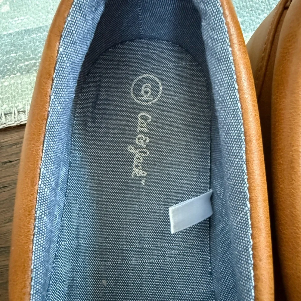 Cat & Jack Tan Dress Shoes with Smooth Leather